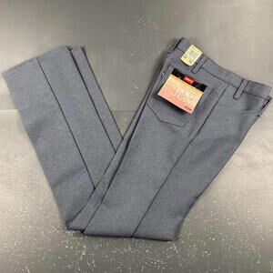 VTG Levis Saddleman Boot Jeans Mens 30x36 Silver(ish) Blue Slacks USA Made NWT